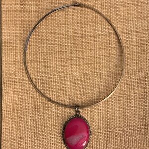 Elegant Pink Pendant Necklace